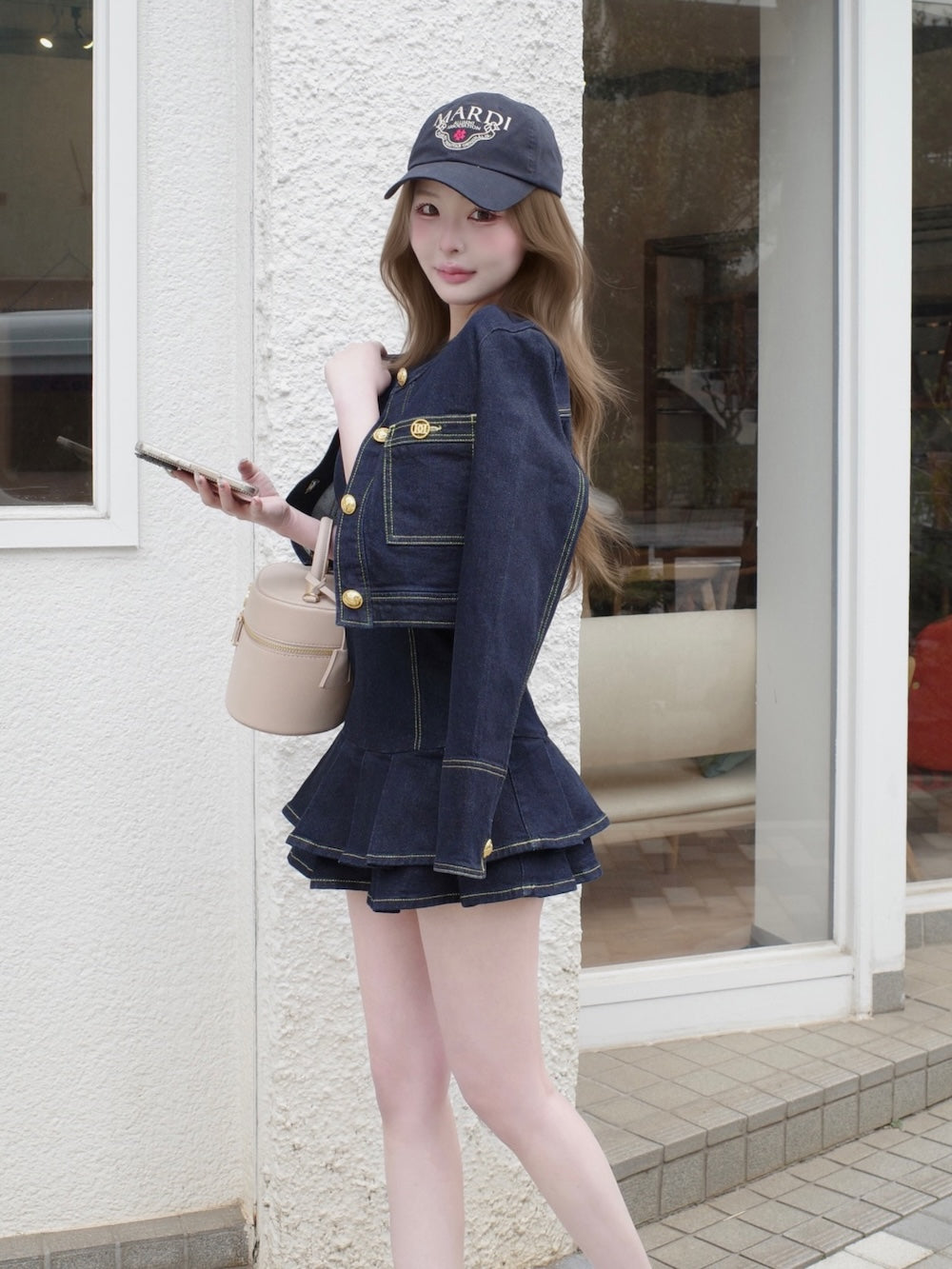 【新品未使用】Darich ダブルプリーツデニムミニワンピース FLサイズ ダブルプリーツデニムミニワンピース – Darich