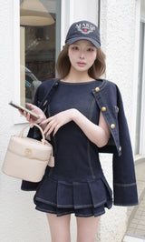 モデル：163cm（着用サイズ：S　着用カラー：IND）
