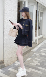 モデル：163cm（着用サイズ：S　着用カラー：IND）