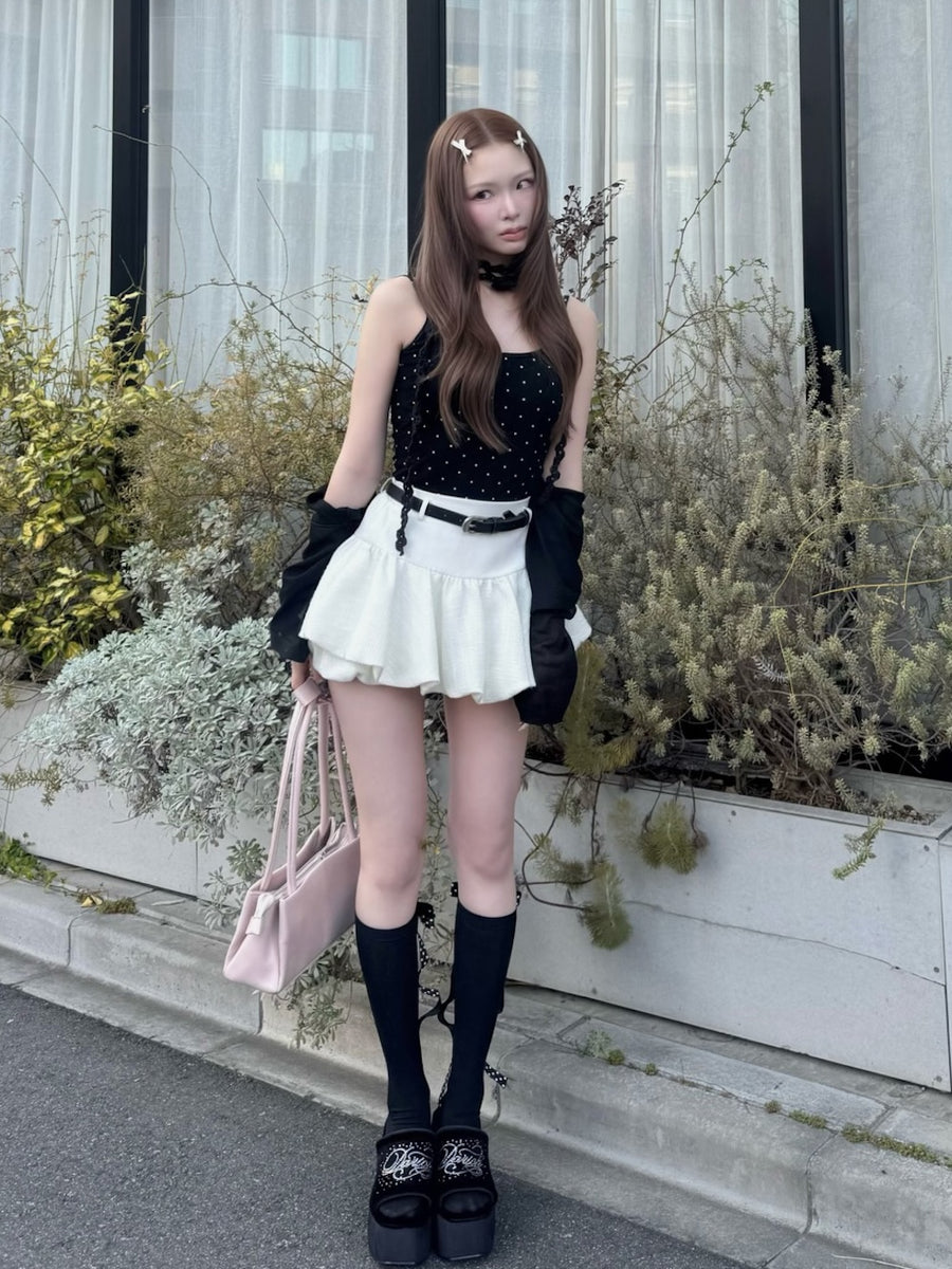 モデル：163cm（着用サイズ：FREE　着用カラー：WHT）
