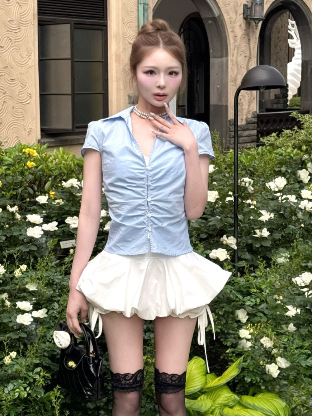 モデル：163cm（着用サイズ：FREE　着用カラー：WHT）