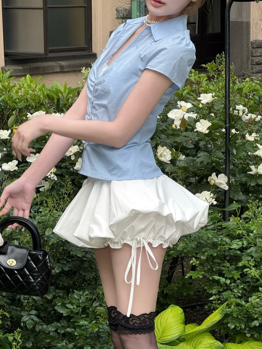 モデル：163cm（着用サイズ：FREE　着用カラー：WHT）