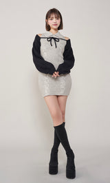 モデル：163cm（着用サイズ：FREE　着用カラー：GRY）