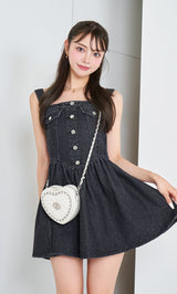 モデル：163cm（着用サイズ：FREE　着用カラー：BLK）