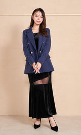 モデル：163cm（着用サイズ：FREE　着用カラー：BLK）