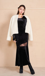 モデル：163cm（着用サイズ：FREE　着用カラー：BLK）