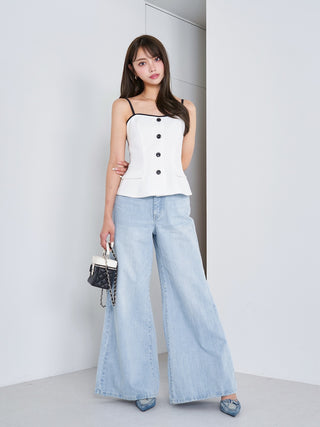 モデル：163cm（着用サイズ：FREE　着用カラー：WHT）