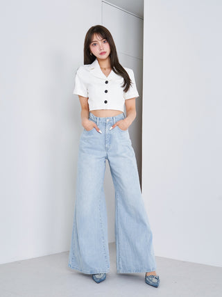 モデル：163cm（着用サイズ：FREE　着用カラー：WHT）