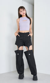 モデル：163cm（着用サイズ：FREE　着用カラー：PUR）