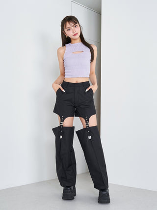 モデル：163cm（着用サイズ：FREE　着用カラー：PUR）