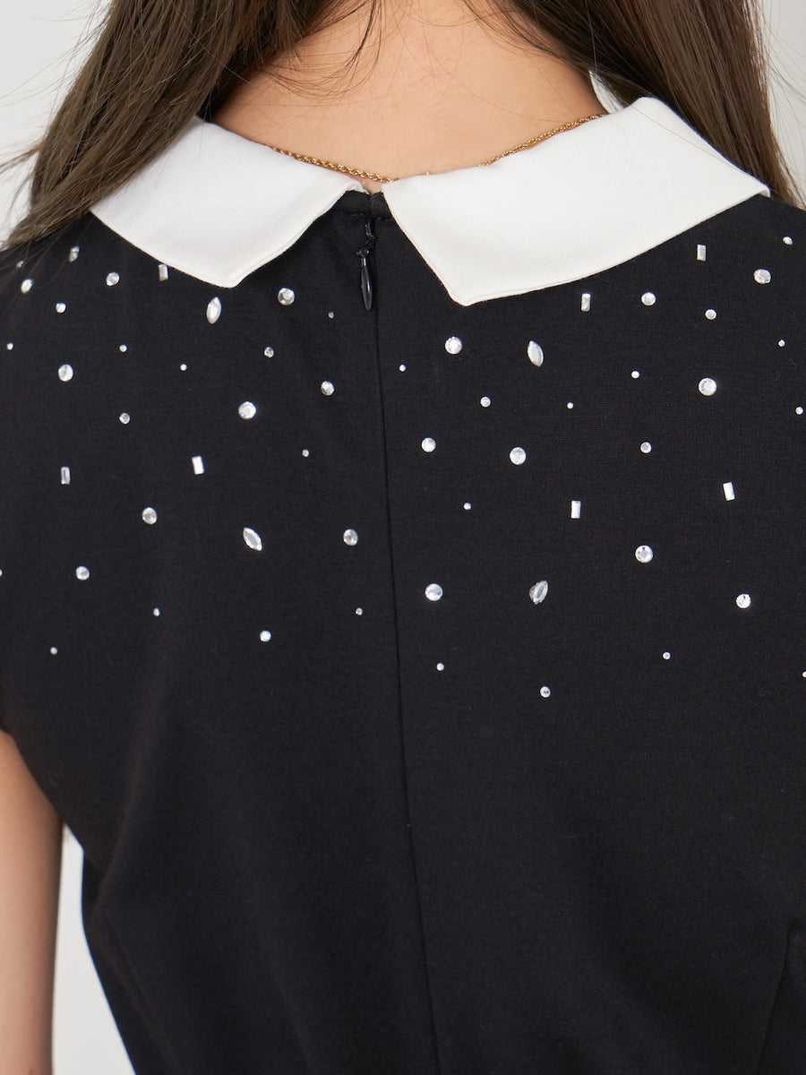 モデル：163cm（着用サイズ：FREE　着用カラー：BLK）