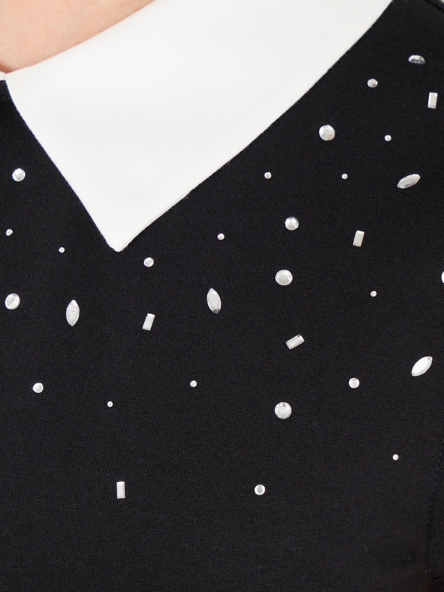 モデル：163cm（着用サイズ：FREE　着用カラー：BLK）