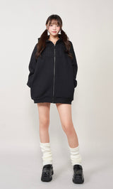 モデル：163cm（着用サイズ：FREE　着用カラー：BLK）