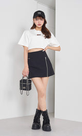 モデル：163cm（着用サイズ：S　着用カラー：BLK）