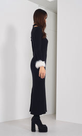 モデル：163cm（着用サイズ：FREE　着用カラー：BLK）