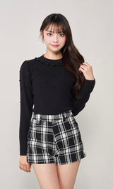 モデル：163cm（着用サイズ：FREE　着用カラー：BLK）