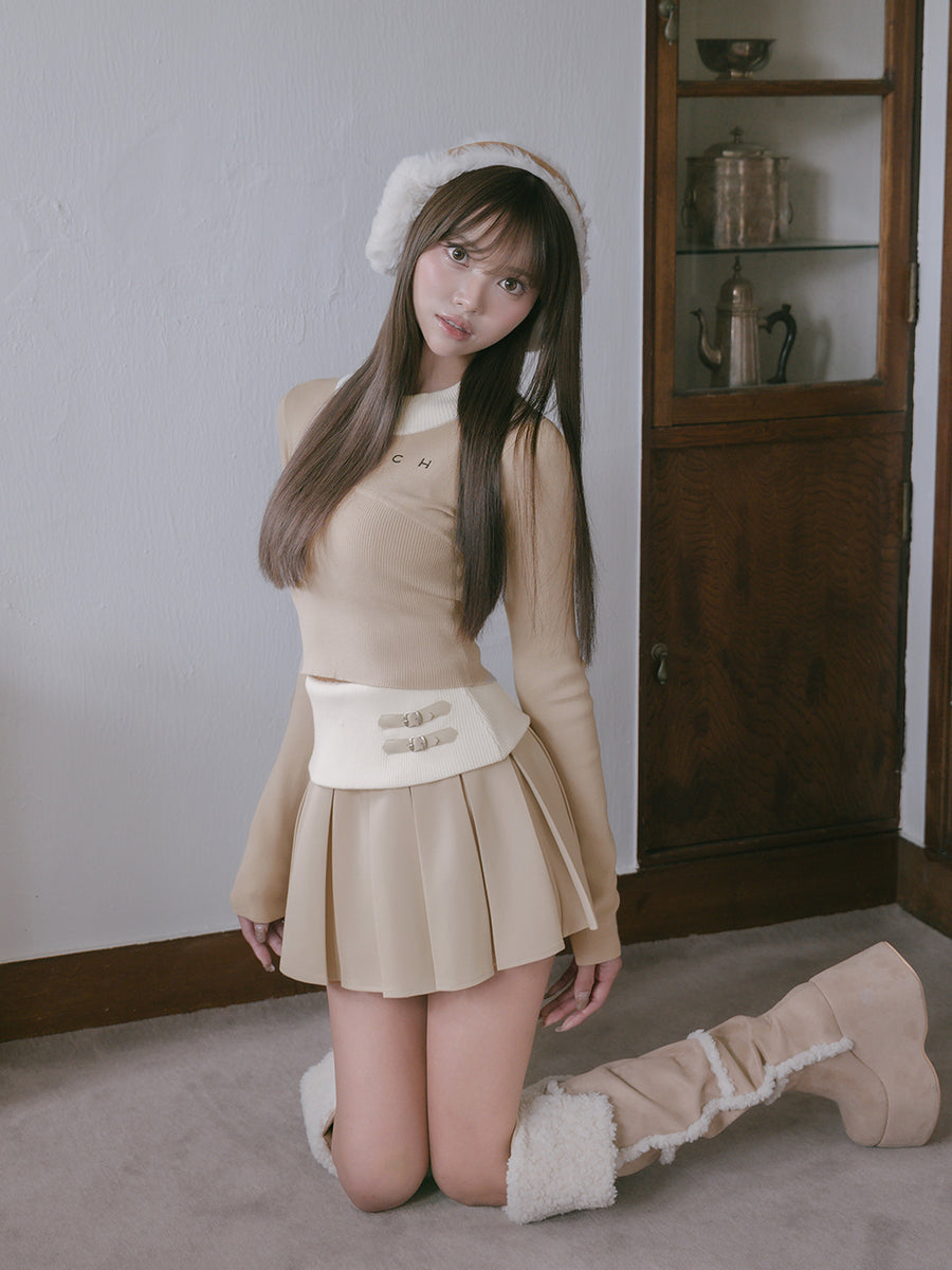 モデル：163cm（着用サイズ：FREE　着用カラー：BEG）