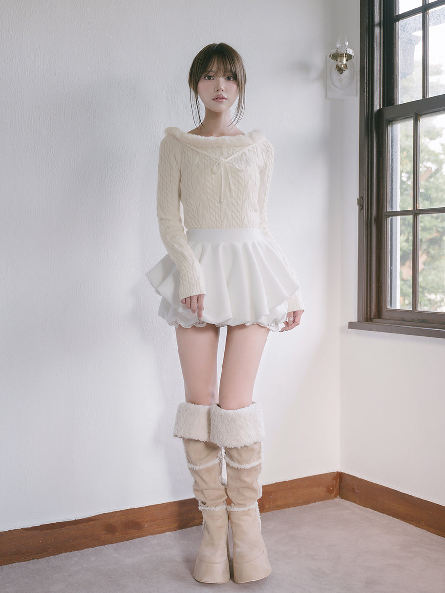 モデル：163cm（着用サイズ：FREE　着用カラー：WHT）