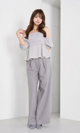 モデル：163cm（着用サイズ：FREE　着用カラー：GRY）