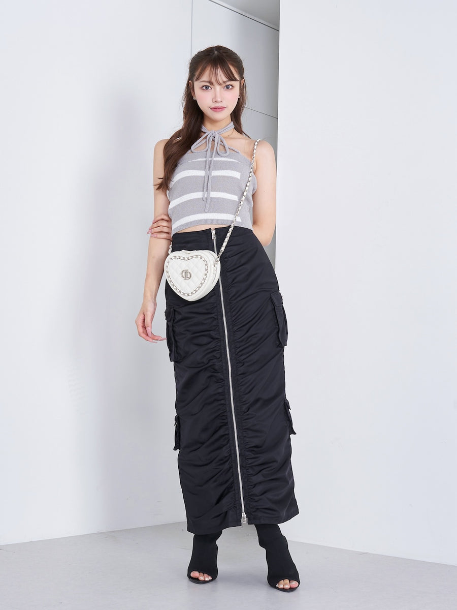モデル：163cm（着用サイズ：FREE　着用カラー：GRY）