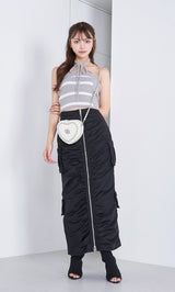 モデル：163cm（着用サイズ：FREE　着用カラー：GRY）