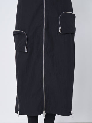 モデル：163cm（着用サイズ：FREE　着用カラー：BLK）