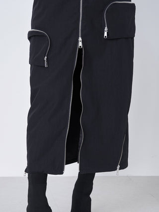 モデル：163cm（着用サイズ：FREE　着用カラー：BLK）