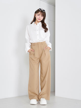 モデル：163cm（着用サイズ：FREE　着用カラー：WHT）