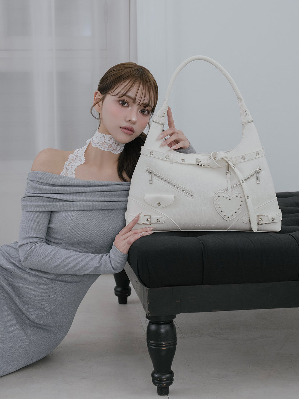 サイズ：FREE　カラー：WHT