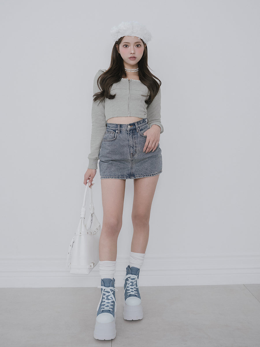 モデル：163cm（着用サイズ：FREE　着用カラー：GRY）