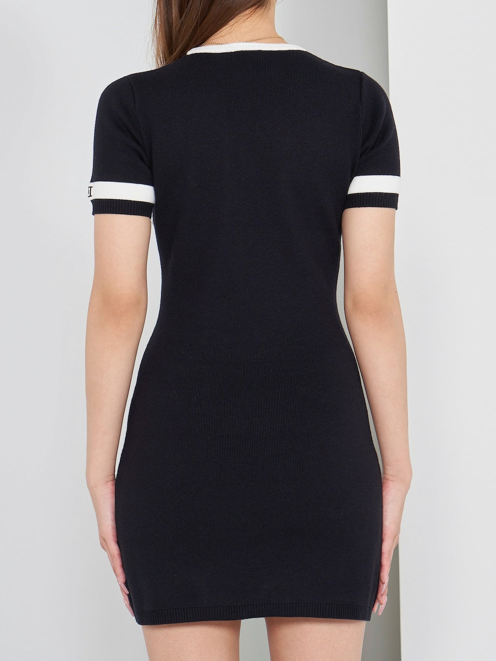 バイカラーラインニットミニワンピース – Darich (ダーリッチ)