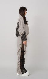 モデル：163cm（着用サイズ：FREE　着用カラー：GRY）