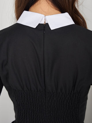 モデル：163cm（着用サイズ：FREE　着用カラー：BLK）