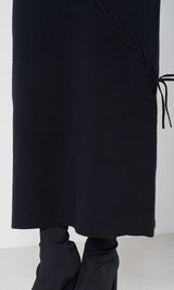 モデル：163cm（着用サイズ：FREE　着用カラー：BLK）