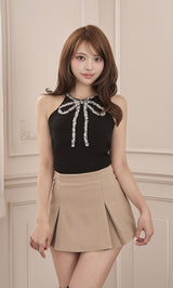 モデル：163cm（着用サイズ：FREE　着用カラー：BLK）