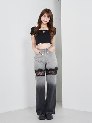 モデル：163cm（着用サイズ：FREE　着用カラー：BLK）