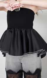 モデル：163cm（着用サイズ：FREE　着用カラー：BLK）