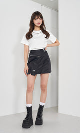 モデル：163cm（着用サイズ：FREE　着用カラー：BLK）
