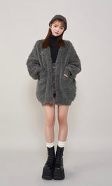 モデル：163cm（着用サイズ：FREE　着用カラー：GRY）