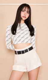 モデル：163cm（着用サイズ：FREE　着用カラー： WHT）
