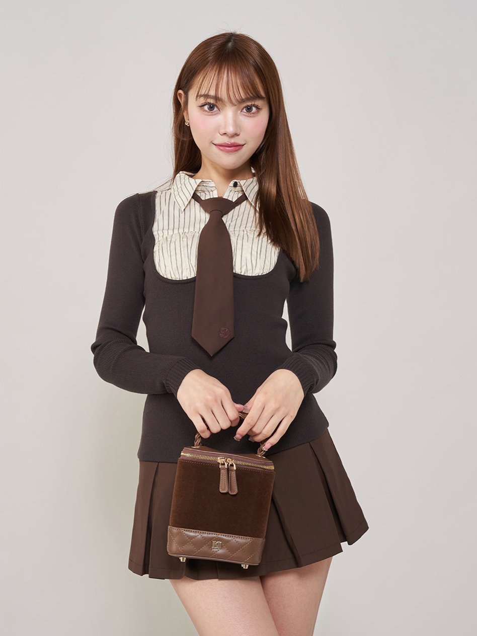モデル：163cm（着用サイズ：FREE　着用カラー：BRN）