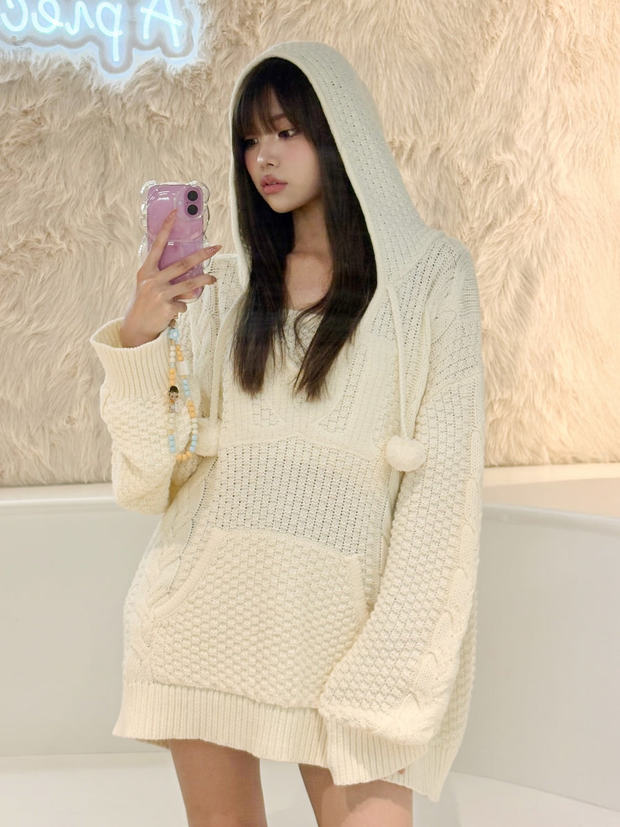 モデル：163cm（着用サイズ：FREE　着用カラー：IVO）