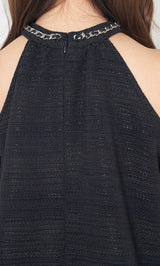 モデル：163cm（着用サイズ：FREE　着用カラー：BLK）