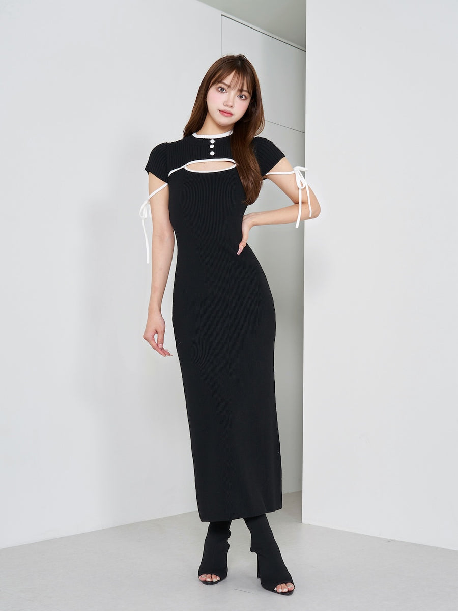 モデル：163cm（着用サイズ：FREE　着用カラー：BLK）