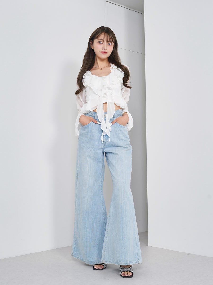 モデル：163cm（着用サイズ：FREE　着用カラー：WHT）