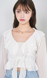 モデル：163cm（着用サイズ：FREE　着用カラー：WHT）