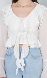 モデル：163cm（着用サイズ：FREE　着用カラー：WHT）