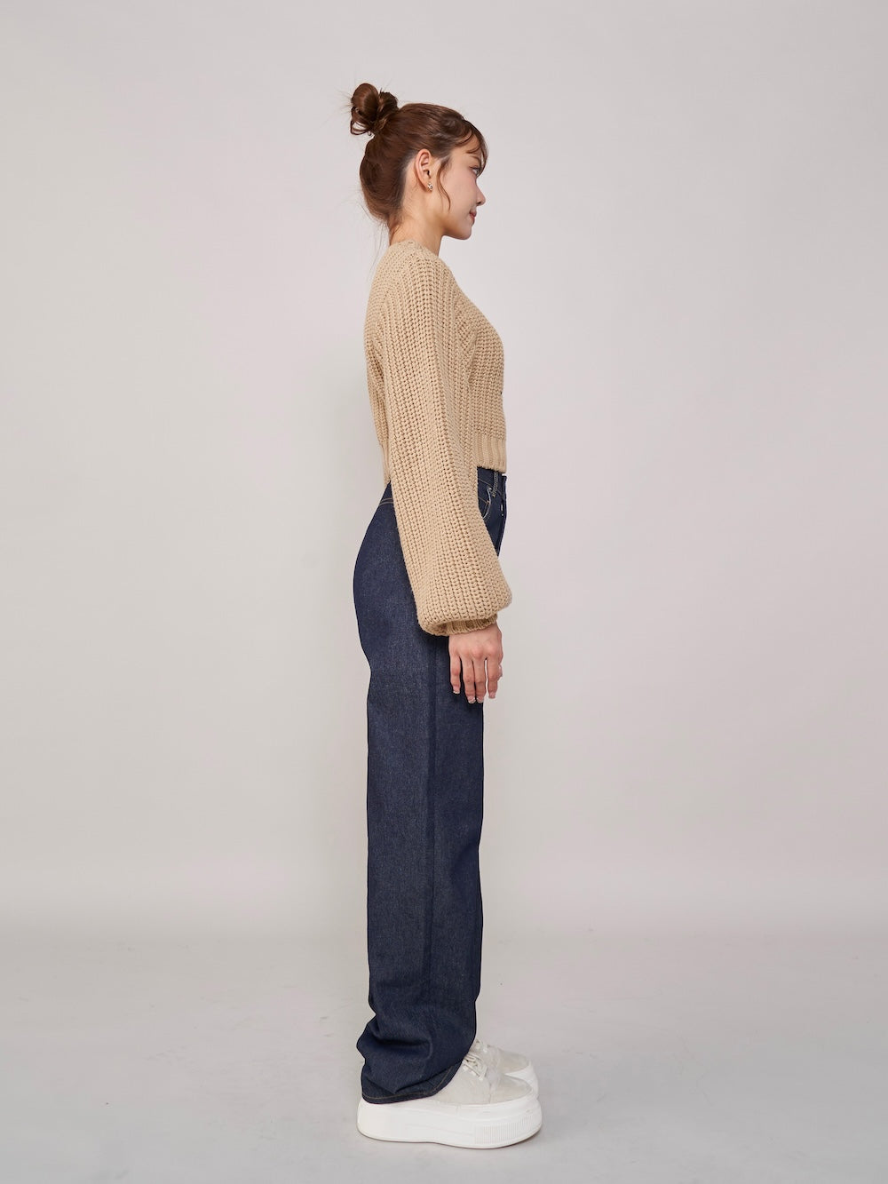 モデル：163cm（着用サイズ：FREE　着用カラー：BEG）