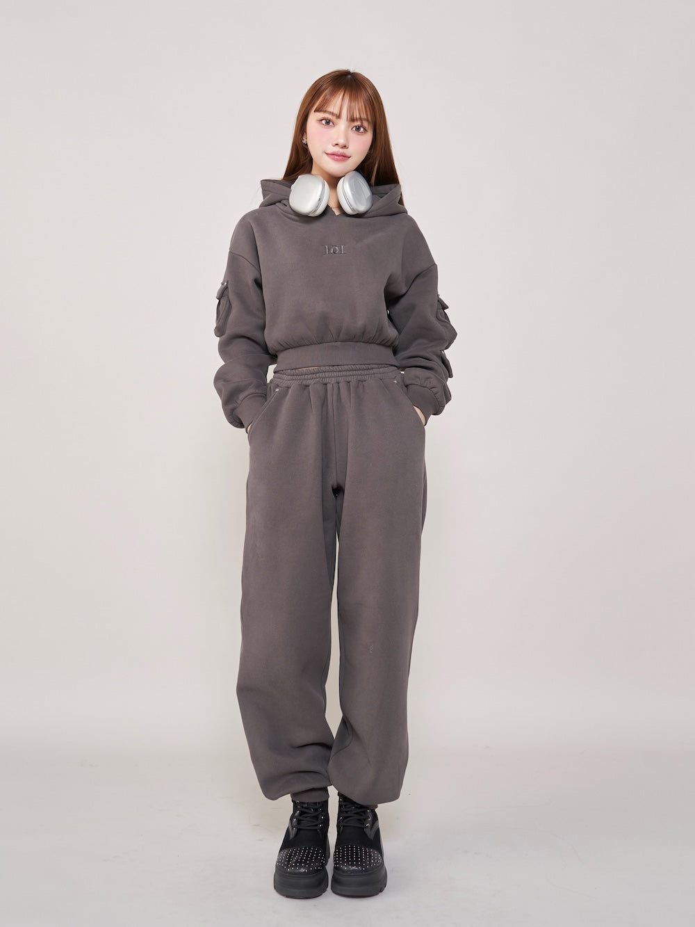 Dベアスタッズスウェットセットアップ - c-gry