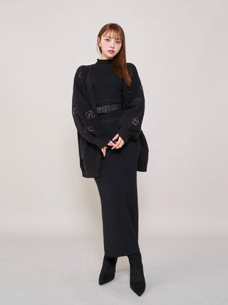 モデル：163cm（着用サイズ：FREE　着用カラー：BLK）